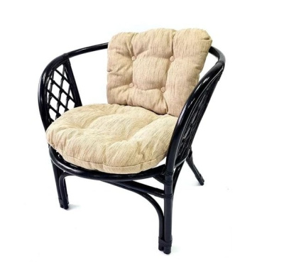 IND Кресло Багама 1 венге подушка бежевая 