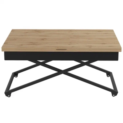 Стол универсальный АНДРЭ Loft дуб вотан чёрный 