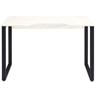 Стол геймерский Гонконг ДТ-3 130x70x75 дуб белый металл черный 