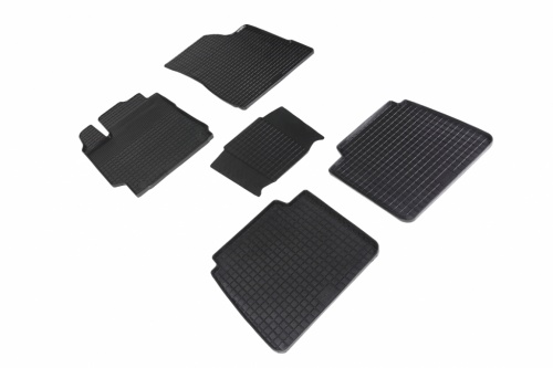 Резиновые коврики салона Сетка для Toyota Camry VII 2012-2017 Черные