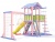 Детская спортивная площадка для дачи Савушка 15 Color-7 Детская спортивная площадка для дачи Савушка 15 Color-7