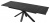 Стол обеденный Mebelart ALTO 160 черный мрамор/черный 