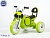 Детский электромобиль-мотоцикл Wingo MOTO Y LUX зеленый глянец