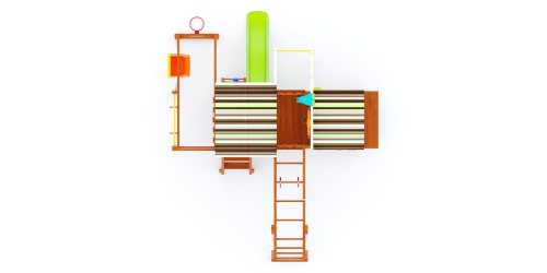 Детская площадка для дачи Савушка TooSun 14 салатовый