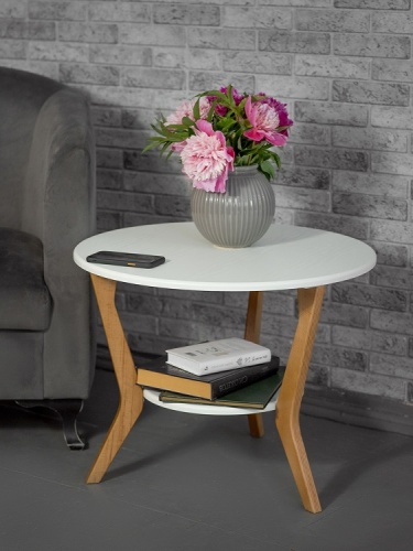 Стол журнальный BeautyStyle 13 белый бук 