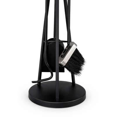 Набор каминный EVEREST K174-XB никель черный