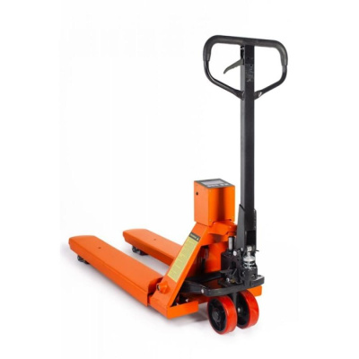 Тележка гидравлическая TOR 2000кг 1150мм (N) с весами / 118207 полиуретановые колеса