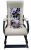Кресло-качалка Бастион 2 кремовое с тканью