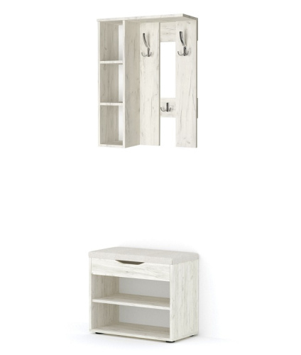 Банкетка Этна СН-122.07 дуб крафт белый 