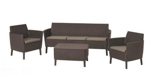 Комплект мебели Salemo 3-sofa set (Салемо) коричневый