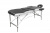 Складной 3-х секционный алюминиевый массажный стол RS BodyFit, чёрно-белый