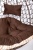 Подвесное кресло Скай 03 коричневый подушка зигзаг 