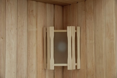 Абажур для бани Doorwood угловой с одним стеклом (АУ1-1С)