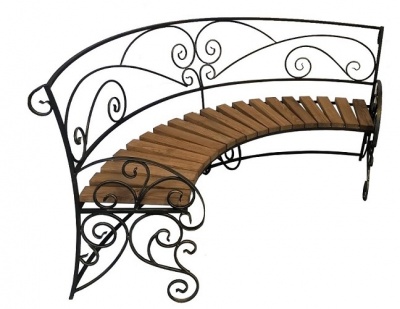Скамейка полукруглая ажурная СК79 Грифонсервис