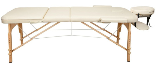 Массажный стол Atlas Sport 70 см складной 3-с деревянный бежевый