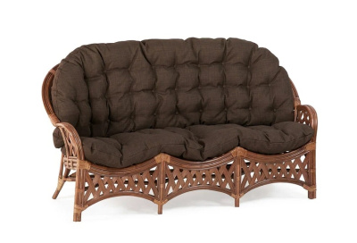 IND Комплект Черчилль (Рузвельт) 1 овальный столик миндаль матовый темные подушки 