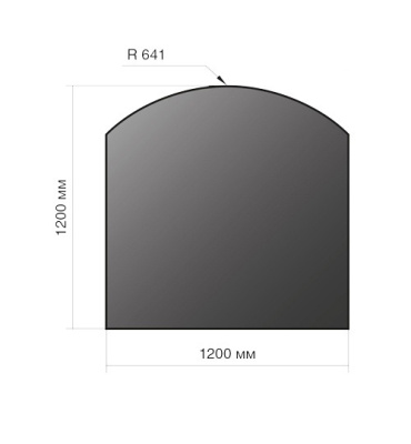 Лист напольный Везувий 2мм черный 1200*1200*2 R641
