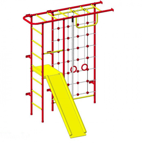 Детский спортивный комплекс Пионер-11С красно-желтый