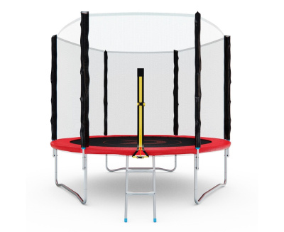 Батут с сеткой DFC PELPO 8ft с лестницей RED
