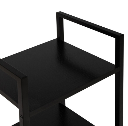 Стеллаж Leset Стилвуд 12 узкий 2 полки черный 