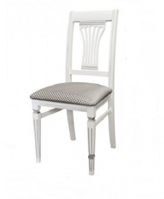 Стул Анри белый серебро/атина серебро 