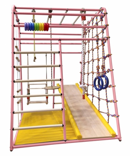 Детский игровой комплекс Вертикаль Веселый малыш NEXT розовый