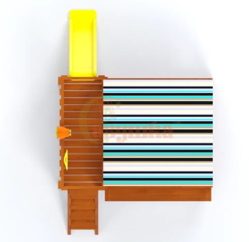 Игровой комплекс для дачи Песочный дворик Савушка-3