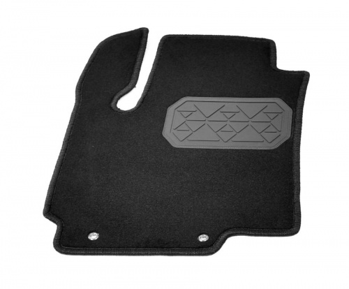 Коврики салона текстильные Kia Rio (RUS(QB) черные