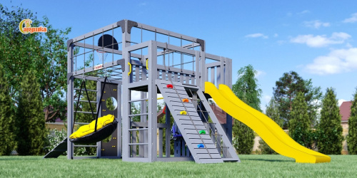 Детская площадка для дачи Савушка КУБ-3 Серый