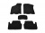 Коврики салона EVA ВАЗ 2114 черные, серый кант