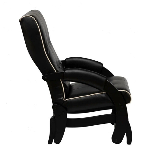 Кресло-маятник Leset Хилл венге Marvel Black кант Cream