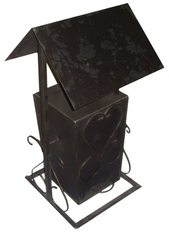 Урна уличная №5 с крышей