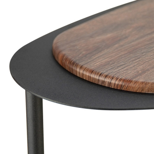 Стол журнальный МеталлАрт М036 коричневый дуб 