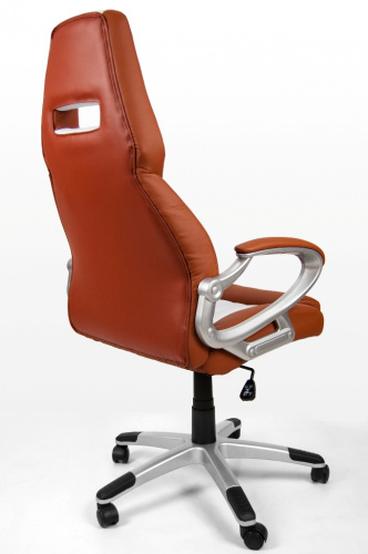 Кресло CALVIANO Carrera коричнево-белое 