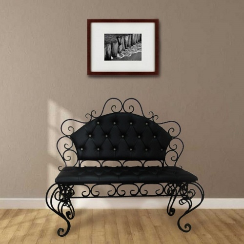 Диван кованый Премиум 3 (каретная стяжка) 