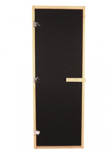 Дверь стеклянная Бронза Матовая BLACK 1900х700мм Осина