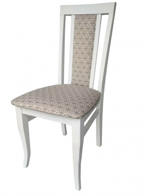 Стул Б-2230.1 Эмаль белая Жаккард Лоди 29/2 