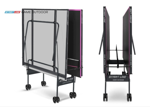 Теннисный стол Game Всепогодный с сеткой Black