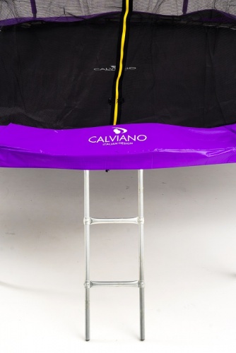 Батут с защитной сеткой Calviano 374 см 12ft OUTSIDE master purple