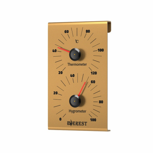 Термогигрометр EVEREST алюминий GOLD (TG-25)