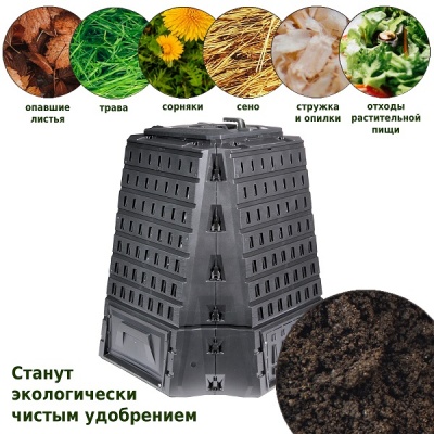 Компостер Biocompo 900 л черный