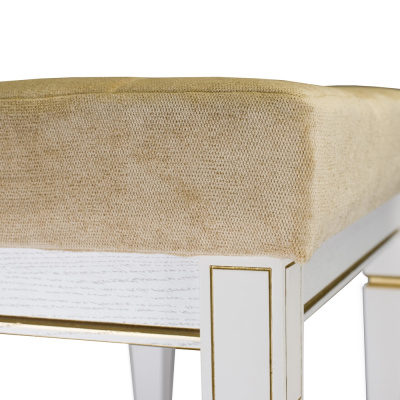 Банкетка Васко В 97Н белый ясень золото 