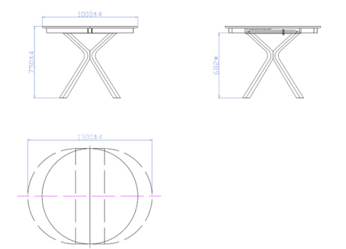 Стол Гермес Cream White 