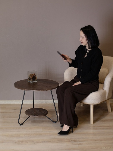 Стол журнальный BeautyStyle 38 дуб шоле коричневый 