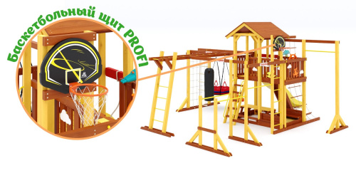 Детская спортивная площадка для дачи Савушка Семейная COMFORT PLUS