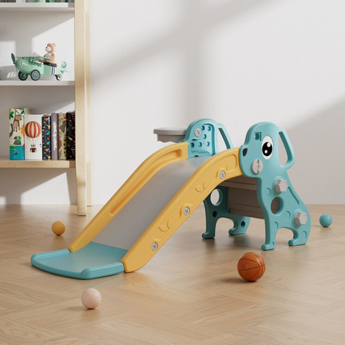 Горка-комплекс Pituso Мопсик с баскетбольным кольцом FE-HT-XG0-green