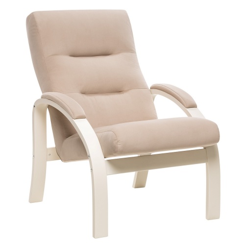 Кресло Leset Лион слоновая кость Velur V18 