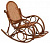 Кресло-качалка с подножкой МР 05/10В коньяк