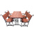 Садовый комплект Афина 4 махагон