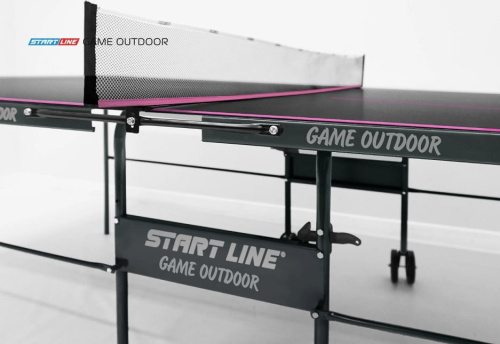 Теннисный стол Game Всепогодный с сеткой Black